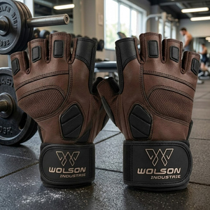 Weight Lifting <b>Half</b> Finger Gym Gloves Breathable Anti <b>Slip</b> Grip Workout Fitness Training Support Gloves for Daily Exercise - Product Image 6