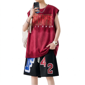ชุดเซ็ตเสื้อกล้ามและกางเกงขาสั้นสำหรับผู้ชาย MEERA IMPEX รุ่นพรีเมียม สำหรับฤดูร้อน เนื้อผ้าเบาสบาย ระบายอากาศได้ดี แห้งเร็ว ผลิตจากโพลีเอสเตอร์ 100% ชุดลำลองสองชิ้น - Product Image 1