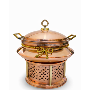 ถาดอุ่นอาหารทองแดงและเหล็ก - Product Image 1