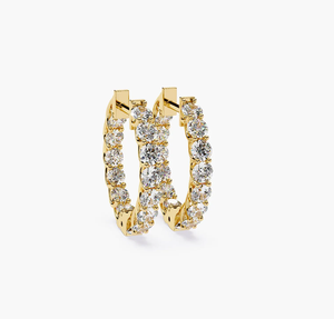 Pendientes de Diamantes Cultivados en Laboratorio Betterstar, Corte Brillante, Oro Vintage, Certificación IGI, Alta Pureza, Personalizables, Joyería para Mujer - Product Image 1
