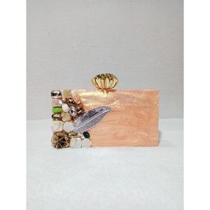 กระเป๋าคลัทช์เรซิ่นทำมือสุดหรูสำหรับสุภาพสตรี สำหรับงานแฟชั่นยามเย็นและงานแต่งงาน-กระเป๋าตกแต่งงานแต่งงานที่สง่างาม - Product Image 6