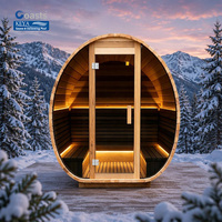 Sauna extérieur intelligent Wi-Fi avancé en cèdre rouge de luxe, certifié ETL, pour salle de sport à domicile aux États-Unis