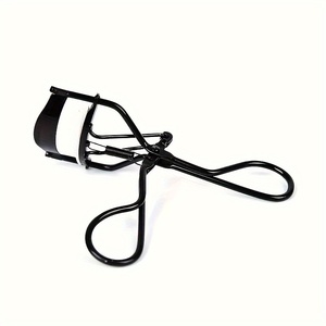 Recourbe-cils noir pour salons de beauté et usage personnel, outil de maquillage doux pour recourber les cils avec coussinet de rechange - Product Image 1