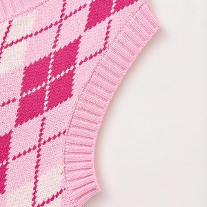 เสื้อคาร์ดิแกนถักแขนกุดสำหรับผู้หญิง - เสื้อกั๊กติดกระดุม - เสื้อกั๊กทรงหลวมขนาดใหญ่ นุ่มสบาย ระบายอากาศได้ดี เหมาะสำหรับฤดูใบไม้ร่วงและฤดูหนาว - Product Image 4