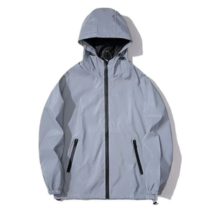Veste coupe-vent pour homme, color block, patchwork, légère, imperméable, pour sports de plein air, col montant, logo personnalisé disponible - Product Image 5