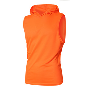 Hood Tank Top <b>Men</b> Custom Gym <b>Hoodie</b> Tank <b>Sleeveless</b> Fitness Wear Cotton Streetwear Bulk Apparel Supplier - Product Image 6