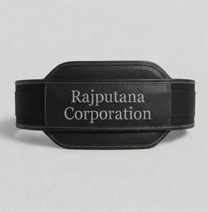 Custom Home Exercise Gym Leather Dip Belt With Chain Protective Nylon Weightlifting Back Support Leather Belt - Product Image 5