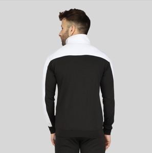 Red <b>White</b> Color Block Men's Windbreaker Jacket <b>Zip</b> <b>Up</b> Lightweight Outerwear for Streetwear - Product Image 2