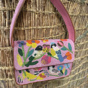 Sacs à main de soirée élégants en perles de style bohème pour femmes, fabriqués à la main en Inde, sacs à bandoulière pour le shopping et les fêtes, sacs messagers bohèmes - Product Image 1