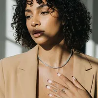 Exquisito Collar de Cadena con Diamantes Cultivados en Laboratorio, con Brillo Gradual, Joyería Fina Chapada en Oro, Certificado IGI, Estilo Hip Hop, Tipo Tenis