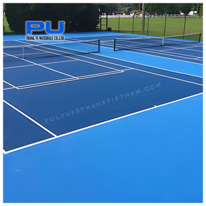Plancher de gazon artificiel en silicone PU de haute qualité pour couverture de sport pour badminton basket-ball volley-ball - Product Image 6