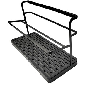 Escurridor de Botellas Moderno y Ecológico de Acero al Carbono de un Solo Nivel con Bandeja de Drenaje, Ahorra Espacio, Soporte para Tapas de Ollas, Tazas y Jarras - Product Image 2