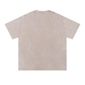 เสื้อยืดโอเวอร์ไซส์ทรงบ็อกซี่ผ้าคอตตอนคุณภาพสูง หนัก 260 กรัม สไตล์วิทยาลัย สโนว์ คลับ สำหรับผู้ชาย ขายส่งจำนวนมาก แบบย้อมสีเอซิดวอช - Product Image 4