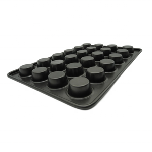 Mini sartén para magdalenas de 24 tazas, acero al carbono, Premium, antiadherente, apto para microondas, molde para hornear, buena liberación, herramientas para postres, fiestas de pastel duraderas - Product Image 6