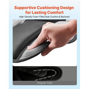 Sedile per Kayak Universale Spessore 2,5 cm con Supporto Lombare, Cuscino Imbottito Morbido per Sit-on-Top, Borsa Portaoggetti - Confezione da 1 - Product Image 3
