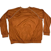 Veste coupe-vent pour homme en promotion, chemise à manches longues brodée sur mesure, col en V côtelé, doublure en maille, chemise à passepoil