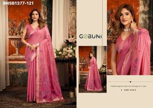 Colección Premium de Algodón con Tejido Jacquard y Borde Zari - Saree con Borlas Elegantes - Colección de Blusas - Exportador de Moda Femenina - Product Image 5