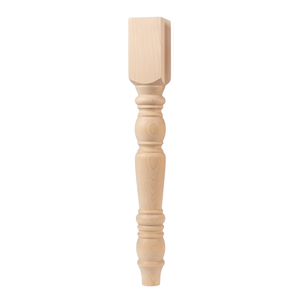 Pata de Soporte para Muebles de Madera Maciza de Caucho, Moderna, Resistente, Decorativa, para Isla o Columna, para Espacios Residenciales - Product Image 1