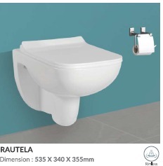 WC MURAL MILANO DIMENSIONS 535X340X355mm - Product Image 2