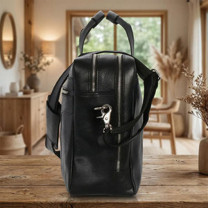 Sacs pour ordinateur portable en cuir véritable 100 % authentique, imperméables et légers, multi-poches, au prix le plus bas - Product Image 4