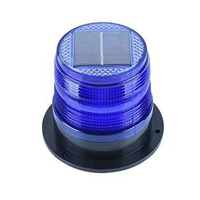 Support magnétique pour affichage LED clignotant de signalisation routière, à énergie solaire, coque plastique durable, étanche IP68