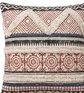Classic Heritage Stripe Block Printed Cushion <b>Cover</b> Handmade Cotton Decorative Pillow <b>Cover</b> <b>for</b> <b>Sofa</b> and Bedroom - Product Image 4