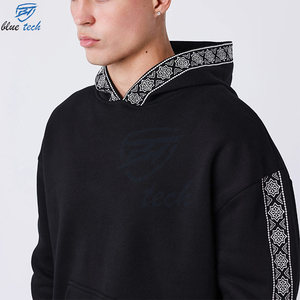 Sweat-shirt à capuche pour homme de qualité supérieure en coton molletonné, streetwear décontracté, fabricant et fournisseur de mode - Product Image 4