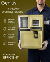 Système de traitement de l'eau par osmose inverse GENIUS à 5 étapes, filtration RO TDS, matériaux de qualité alimentaire, montage mural/sur comptoir, usage domestique