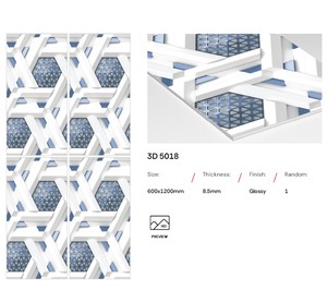 Carreaux brillants 3D de haute qualité et économiques, 600x1200 mm, carreaux émaillés polis de haute qualité pour la maison, l'hôtel et le commerce. - Product Image 4