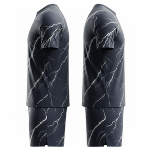 ชุดฟุตบอลแบบ unisex พร้อมกางเกงขาสั้น ชุดลำลองสำหรับเล่นฟุตบอลสองชิ้น ชุดฝึกซ้อมฟุตบอล ชุดกีฬา รับผลิตตามสั่ง ขายส่ง - Product Image 3