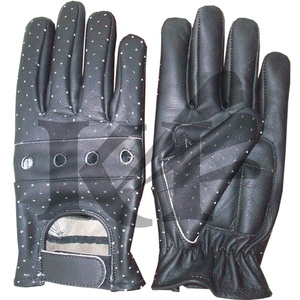 Gants en cuir véritable Keven Impex KI-1102 de haute qualité, nouveau style, noirs, pour hommes, printemps/été, sports de plein air, voyage, vente en gros - Product Image 3