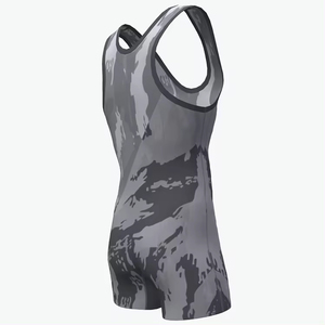 High Quality Sublimated Custom Design Unisex Wrestling Singlets Spandex/Polyester Quick Dry Breathable Lightweight - Product Image 5