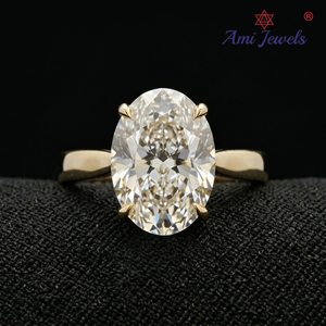 Anillo de Compromiso Contemporáneo de Oro Amarillo Sólido de 9k con Diamantes, Elegante Anillo de Boda con Diseño Brillante para Uso Diario - Product Image 1