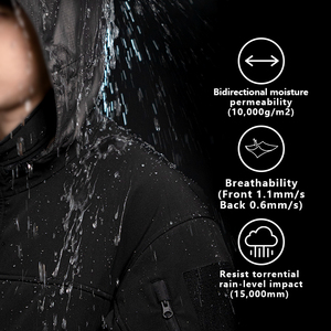 เสื้อแจ็คเก็ตกันลมบุผ้าแบบมีซิปสำหรับผู้ชายและผู้หญิง คอตั้ง กันน้ำ เป็นมิตรกับสิ่งแวดล้อม ผลิตจากโรงงานขายส่ง - Product Image 5