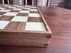 ILAHI's Eco-Friendly Rustic Polished Rectangle <b>Chess</b> <b>Board</b> Game 100% Handmade Pure Wood Animal/Love Style Customized Size <b>Chess</b> - Product Image 3