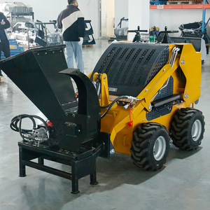 Mini chargeuse compacte CE & EPA, chenille de chargeuse antidérapante avec tondeuse/godet à creuser/meuleuse de souches - Product Image 2