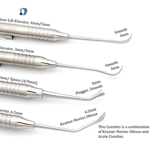 Instrumentos para Elevación de Seno Maxilar, Kit Quirúrgico de Implantes Dentales para Injerto Óseo, Abordaje Lateral y Preparación de Implantes - Product Image 3