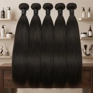 ผมแท้ 100% เรมี่ แบบเป็นมัด สีดำธรรมชาติ ผมหยิกแบบเวฟท์  สามารถปรับขนาดได้ - Product Image 6