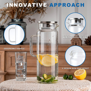 Jarra de agua de calidad premium para refrigerador, almacenamiento de bebidas frías, servicio de bebidas, pícnic, camping y actividades diarias en la cocina. - Product Image 5
