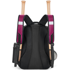 Sport Baseball Backpack Wholesale Custom Oem Baseball Backpack Lightweight Softball Bag With <b>Shoes</b> Compartment For Youth Boys - Product Image 2