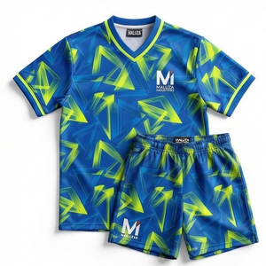 Ensemble de maillots de football personnalisés de haute qualité, sublimation, anti-transpiration, pour club et école - Product Image 1