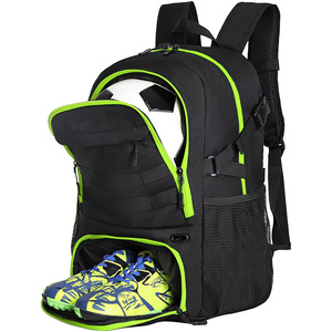 Sacs à dos personnalisés pour équipes de football, sacs d'entraînement de football, sacs à dos pour équipement sportif, fabricant OEM Pakistan, export, vente en gros, approvisionnement en vrac - Product Image 1