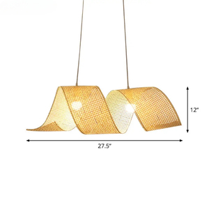 Lámpara Colgante Vintage de Bambú, Fabricada a Mano, para Decoración de Restaurantes e Iluminación Residencial - Product Image 1