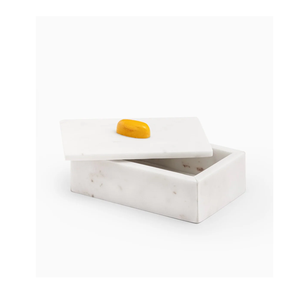 Caja de joyería cuadrada de mármol blanco con tapa, el mejor producto para decoración del hogar. - Product Image 5