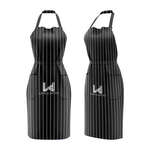 Tablier personnalisé en coton tissé de haute qualité, multi-poches, réutilisable, doux, pour usage quotidien, en denim lavé, léger et respirant - Product Image 1