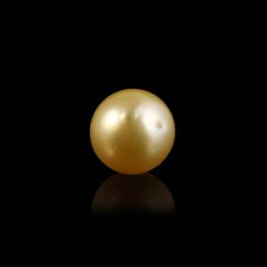 Exquisite Natural 2.9 Carat AA Grade Golden Round Freshwater Loose Pearl for Fine Jewelry - Product Image 2