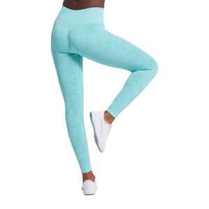 Leggings de Cintura Alta Elástica para Mujer, Pantalones de Yoga con Estampado, Sin Costuras, Elásticos en Cuatro Direcciones, para Ejercicio, Gimnasio y Fitness - Product Image 4