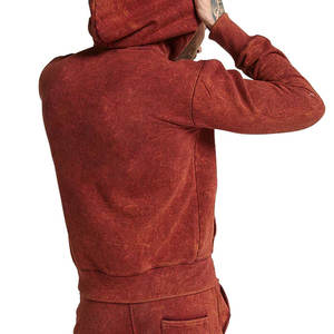 Sudadera con Capucha de Invierno para Hombre, Estilo Desgastado, 100% Poliéster, Hecha a Medida, OEM, Corte Ajustado, con Bolsillo, Transpirable, Color Oscuro - Product Image 5