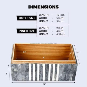 Boîte de rangement pour bijoux en os, design luxueux et écologique, boîte de rangement pour cadeaux en résine de qualité supérieure - Product Image 5