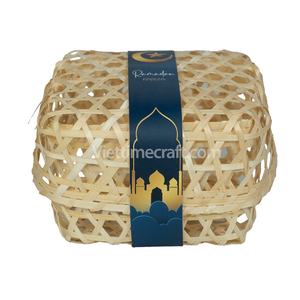 Viettimecraft Bamboo <b>Gift</b> Box for Ramadan Holiday Unique Square Multifunctional Design for Jewelry Table Decoration Wholesale - Product Image 3